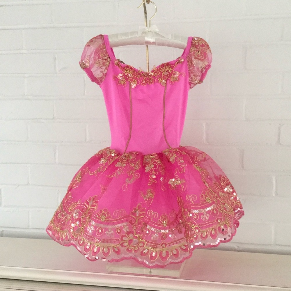 Art Stone Ballet Jazz Hip Hop Dance Recital Competition Tutu Leotard Size 5-6
